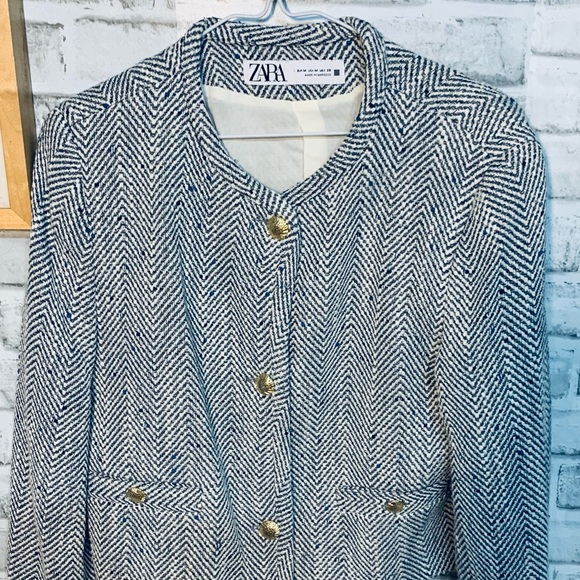 Zara Jackets & Blazers - Zara Navy and white blazer
